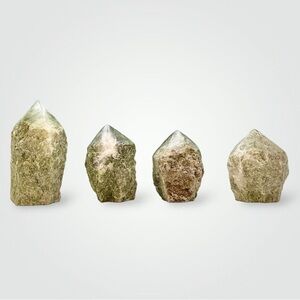 Jade Gemstone w/ Natural Markings of Brown Iron, or White Quartz (Small - 200g)